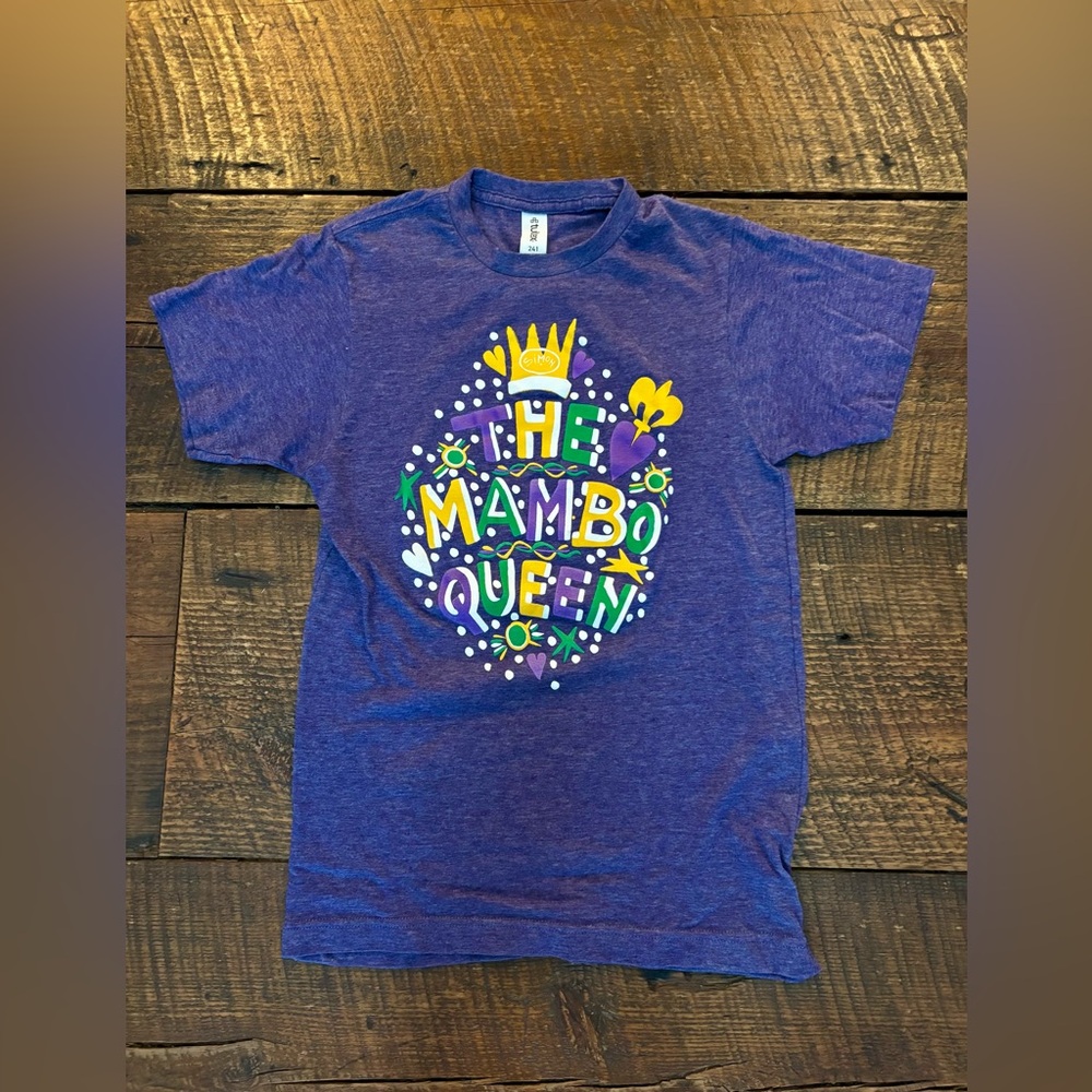 Purple Fluerty Girl Mardi Gras T-shirt